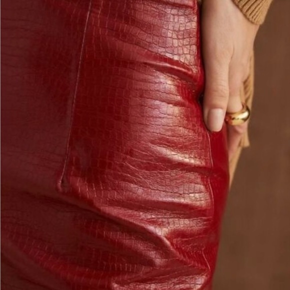 Anthropologie Snake skin skirt *NWT* - Picture 4 of 6